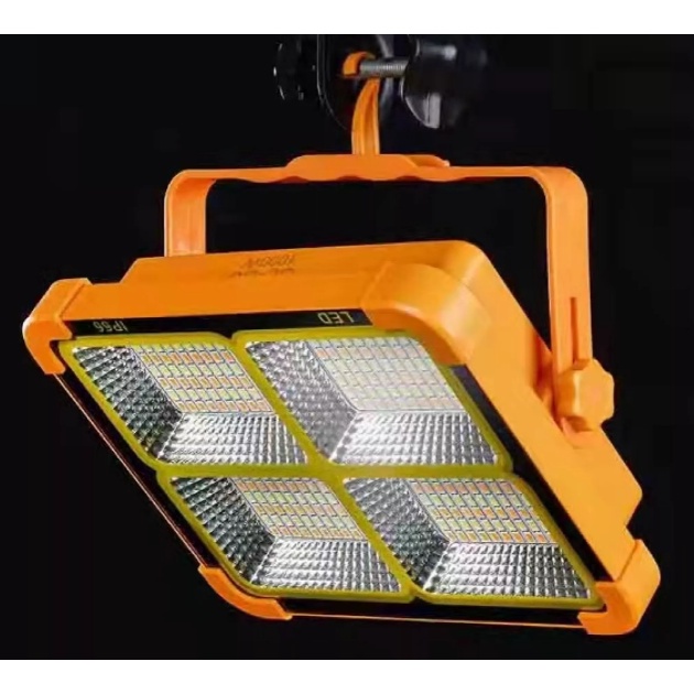 Đèn tích điện,pha 300W siêu sáng D8 sạc bằng điện hoặc năng lượng mặt trời xách tay tiện dụng chống nước mưa