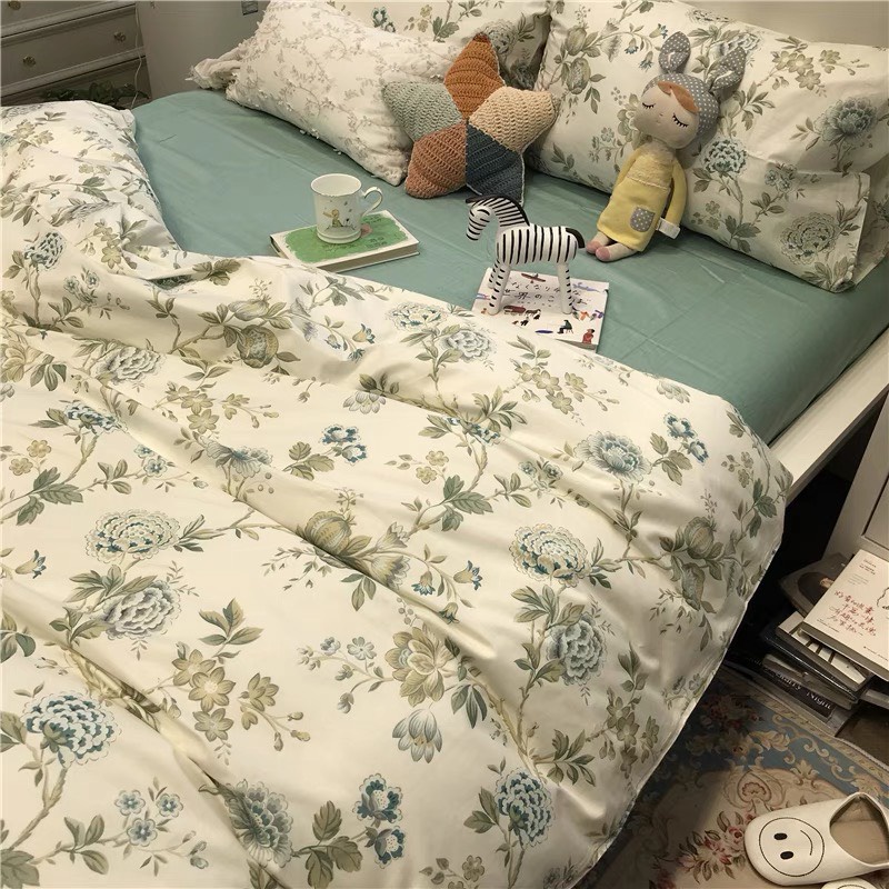 Chăn ga gối cotton living - 100% cotton hot hit loại 1