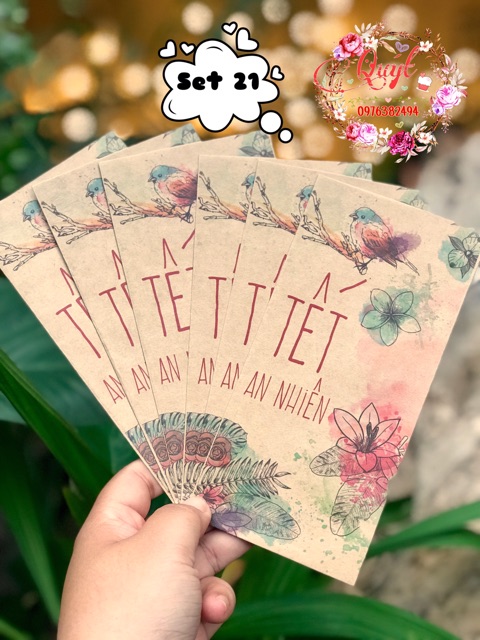 🥰 Bao lì xì câu chữ - Tết 2019 - Set 6c 🥰 [Vuốt xem thêm mẫu]