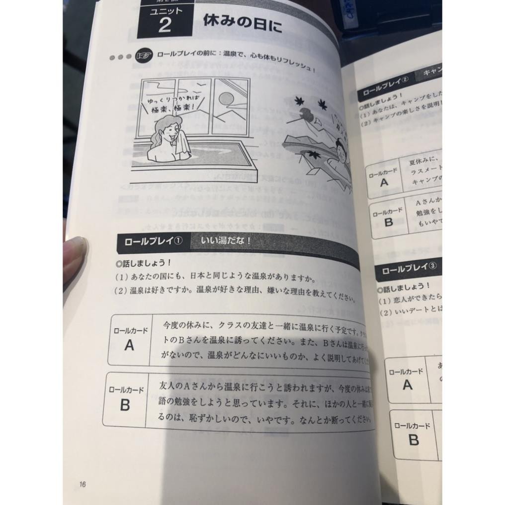 Sách tiếng Nhật -  Sách luyện hội thoại Roorupurei de manabu Chukyu kara Joukyu e no Nihogo Kaiwa (Phiên bản mới nhất!)