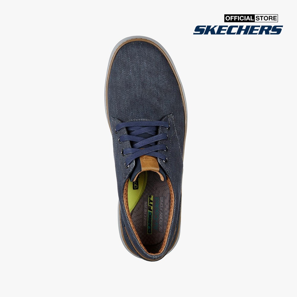 SKECHERS - Giày sneaker nam phối dây Moreno Ederson 65981-NVY