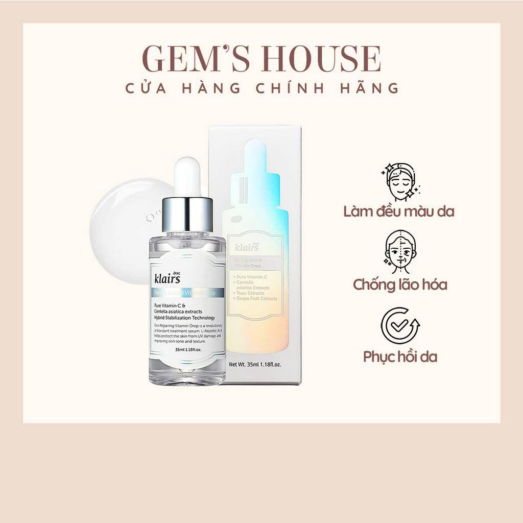 SERUM DƯỠNG TRẮNG DA KLAIRS FRESHLY JUICED VITAMIN DROP SERUM 35ML