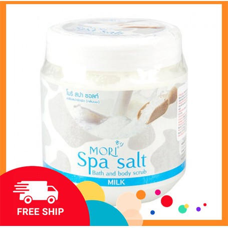 muối tắm mori Spa Salt [FREE SHIP] -Hương SỮA (MILK) chính hãng thái  Body Scrub 700g