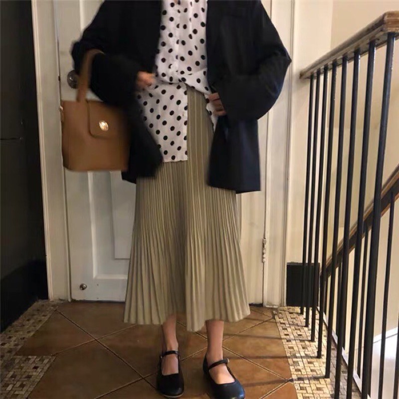 Chân váy xếp ly basic