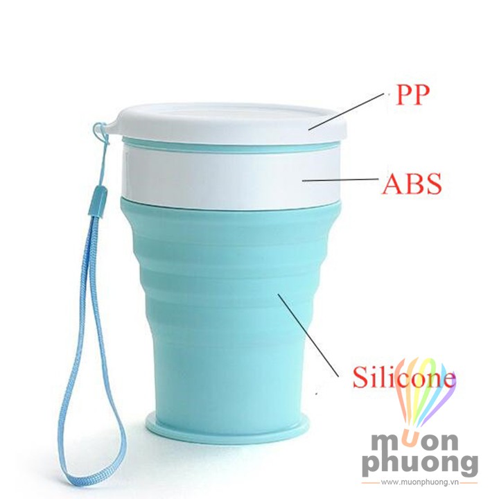 Ly uống nước silicone xếp gọn 200-350ml - MUÔN PHƯƠNG SHOP