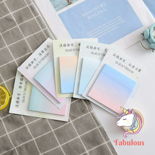 Note gradient trang trí sổ planner bìa còng và bullet journal