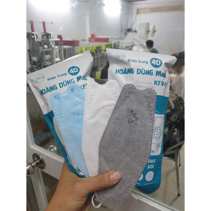 300 Chiếc Mix 3 Màu TRẮNG-XÁM-XANH Khẩu Trang HOÀNG DŨNG