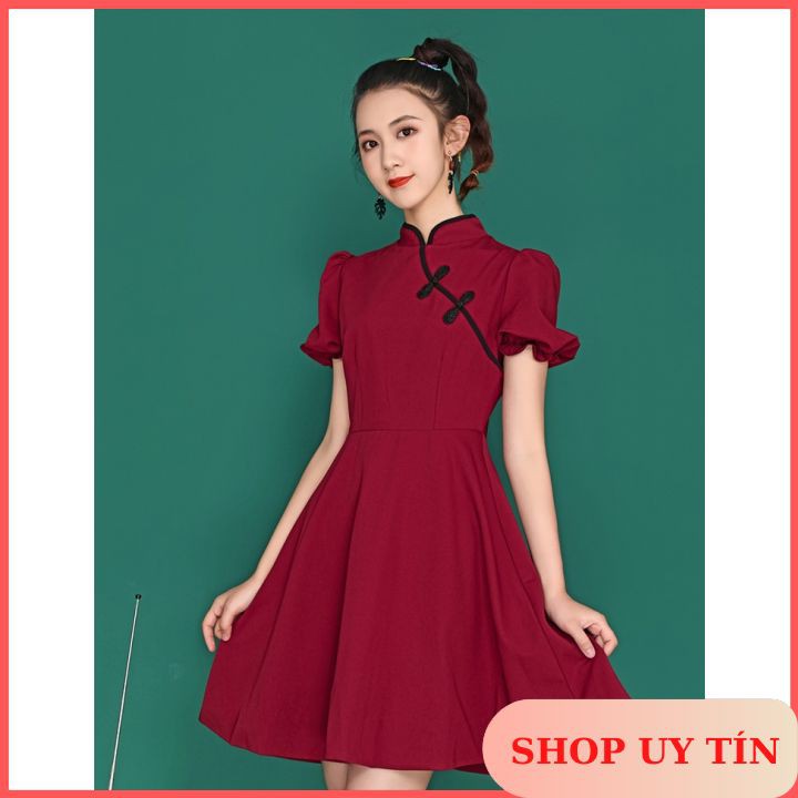 [Order Taobao] Sườn Xám Nữ Phong Cách Trung Cổ