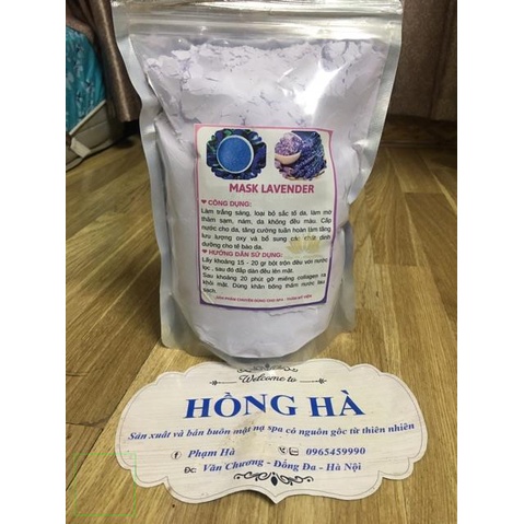500gr Bột đắp mặt nạ Lavender (Mask dẻo hoa oải hương) HandMade
