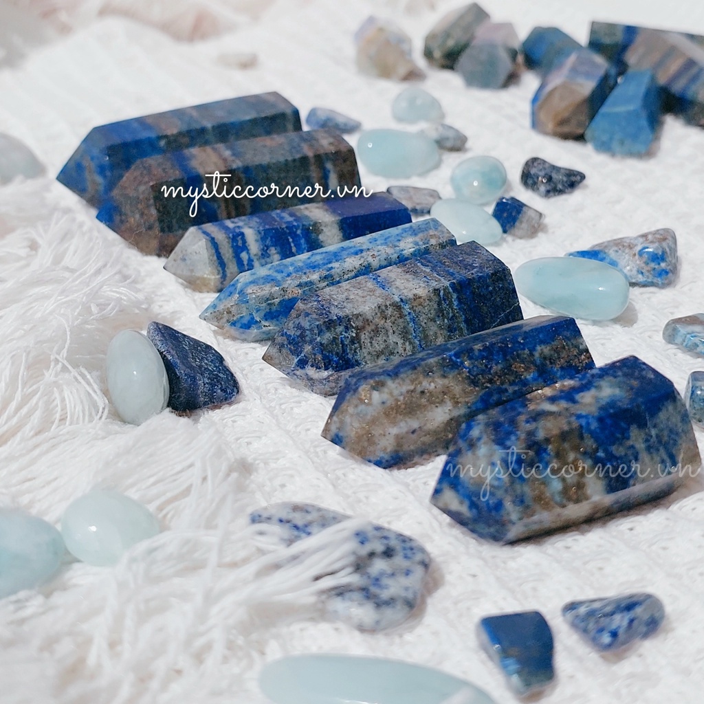 [mini 3 - 5cm] Trụ đá Lapis Lazuli ( ngọc lưu ly ) dùng thanh tẩy Tarot, Reiki, thiền định, phong thủy