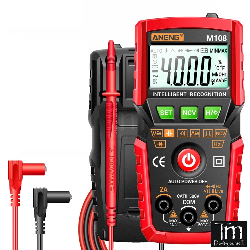 Đồng Hồ Vạn Năng ANENG M108 Tự Động Chọn Dải