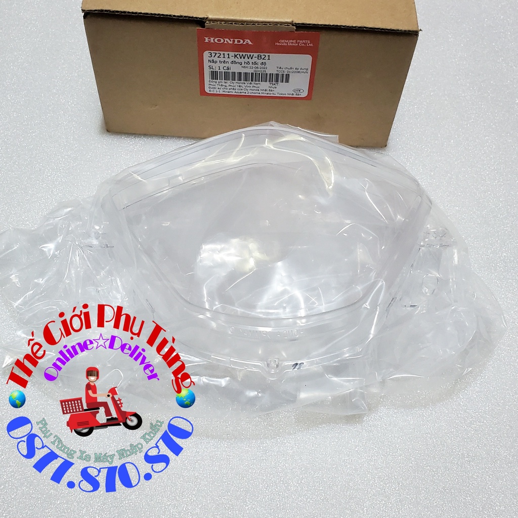 Mica - mặt kính đồng hồ Wave S110 - RSX 110 Zin Honda Việt Nam - 37211-KWW-B21