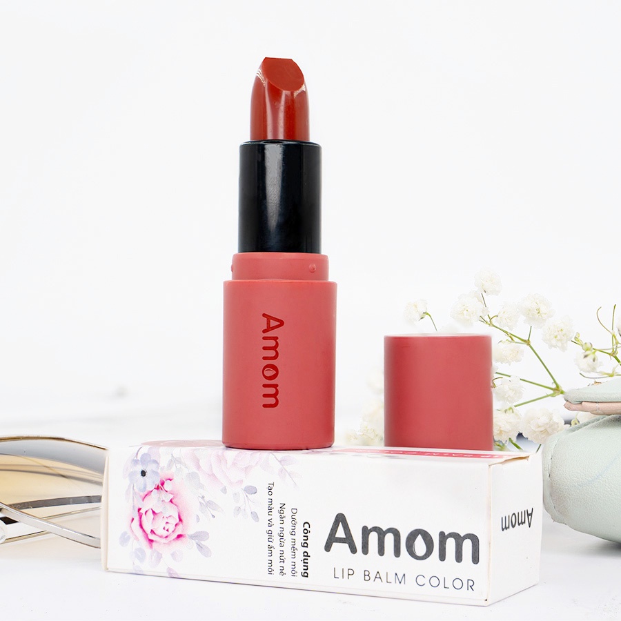 Lip balm color Amom Son dưỡng có màu tự nhiên 4,5g