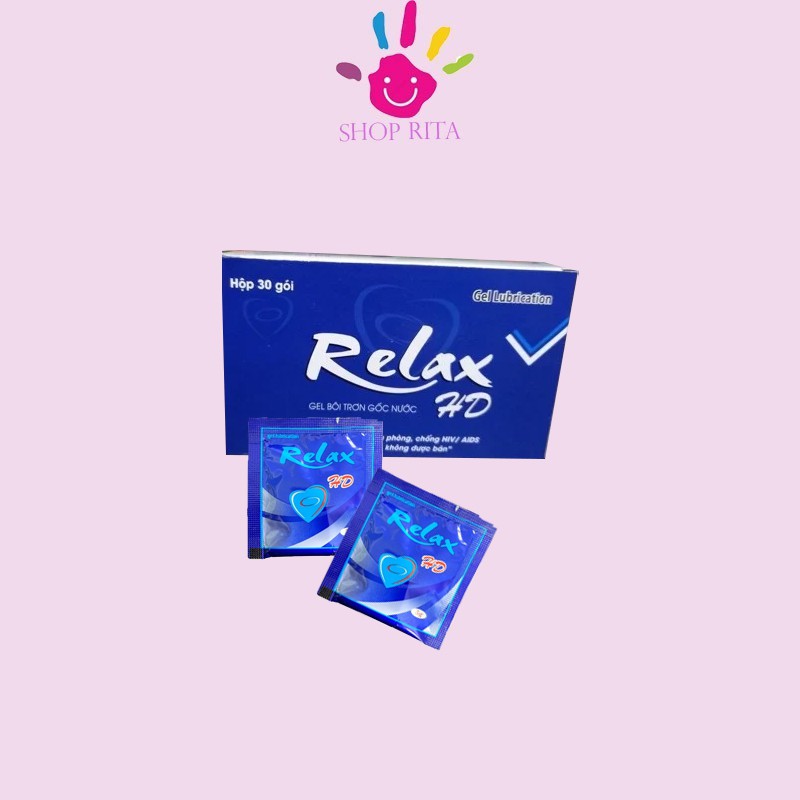 [gel giá sỉ] GEL BÔI TRƠN GỐC NƯỚC TIỆT TRÙNG RELAX gói 5g