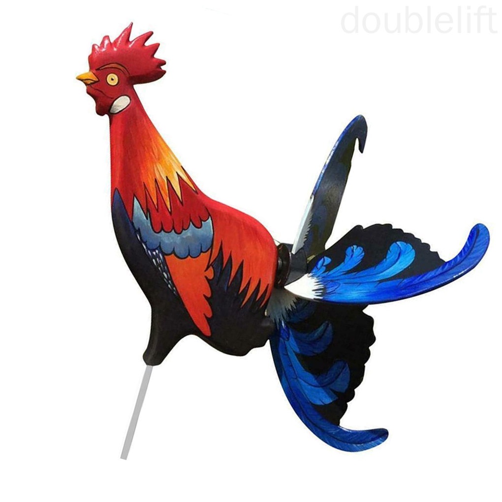 Windmill Simulation Animal Spinner Statue Sculpture Gift for Garden Courtyard Farm Decoration doublelift store