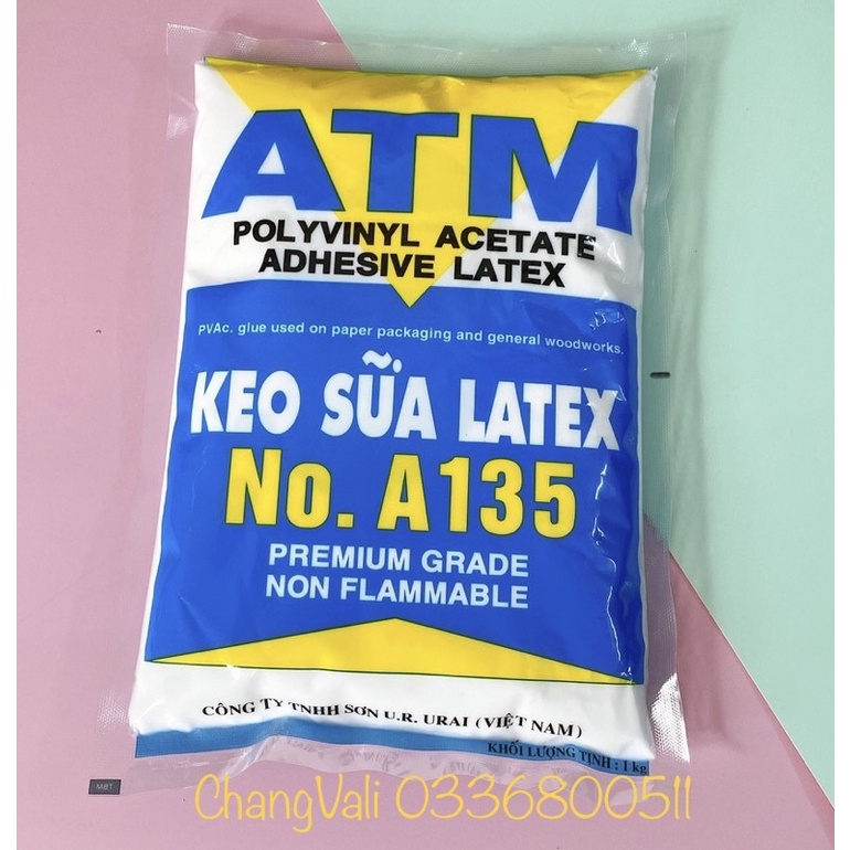Keo sữa ATM Latex loại 1kg-làm Slime,dán tường,làm đồ hanmade