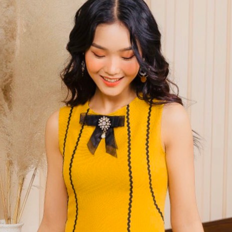 G Beauty Đầm Sát Nách Vàng | BigBuy360 - bigbuy360.vn