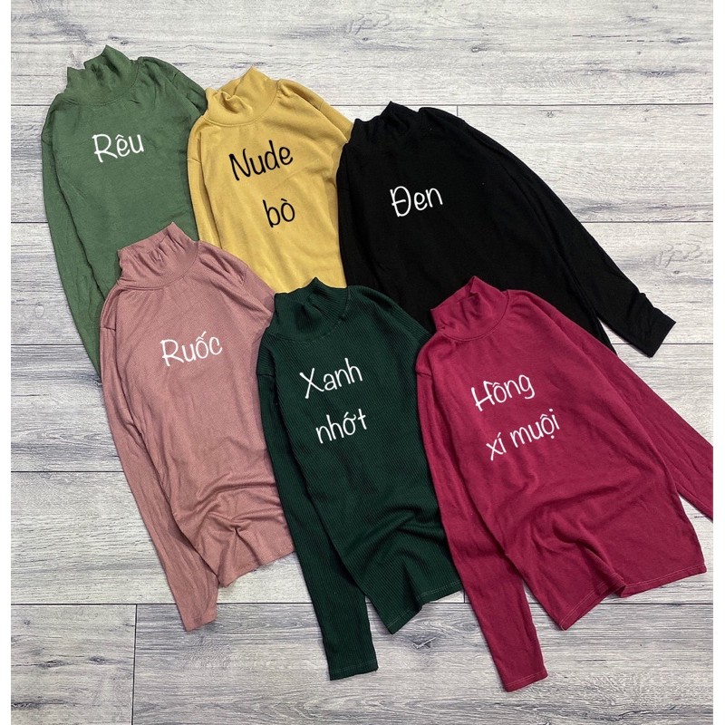 Áo thun body CỔ LỌ - TAY DÀI | BigBuy360 - bigbuy360.vn