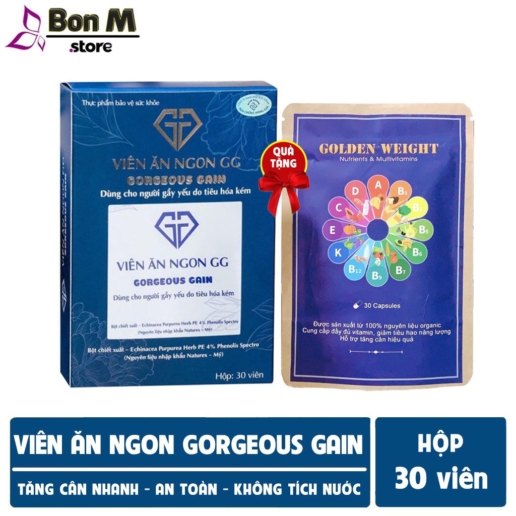  Viên Ăn Ngon GG Hỗ Trợ Tăng Cân Hiệu Quả Chính Hãng 30 Viên Date Mới