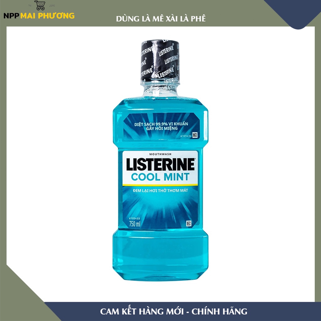Nước súc miệng Listerine Cool Mint 750ml