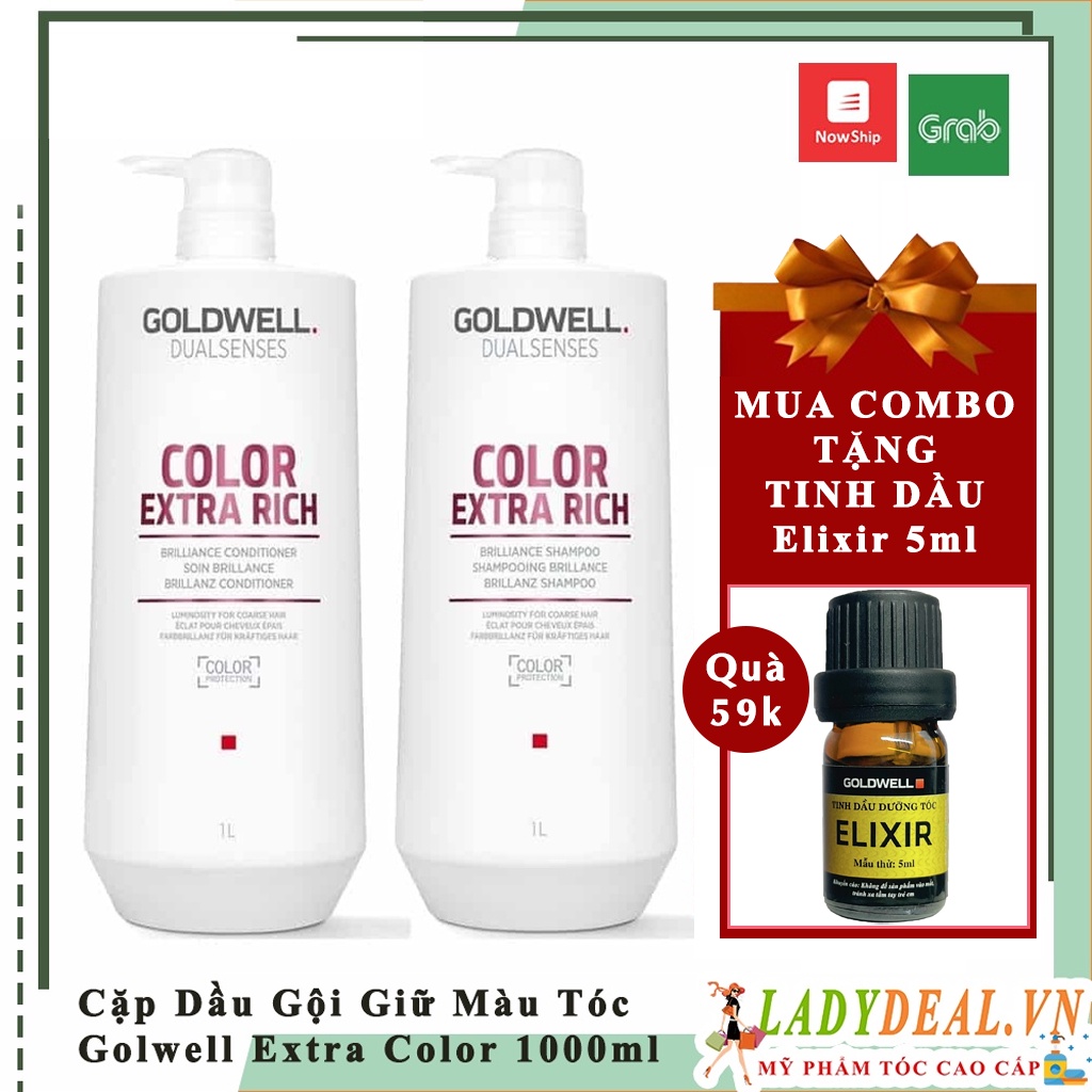 Cặp Dầu Gội - Xả Giữ Màu Goldwell Dualsenses Color Extra Rich 1000ml