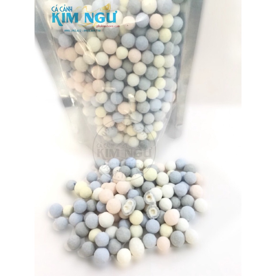 Sứ Viên Bi Subtrate Nhiều Màu Lọc Nước Hồ Cá 500gr