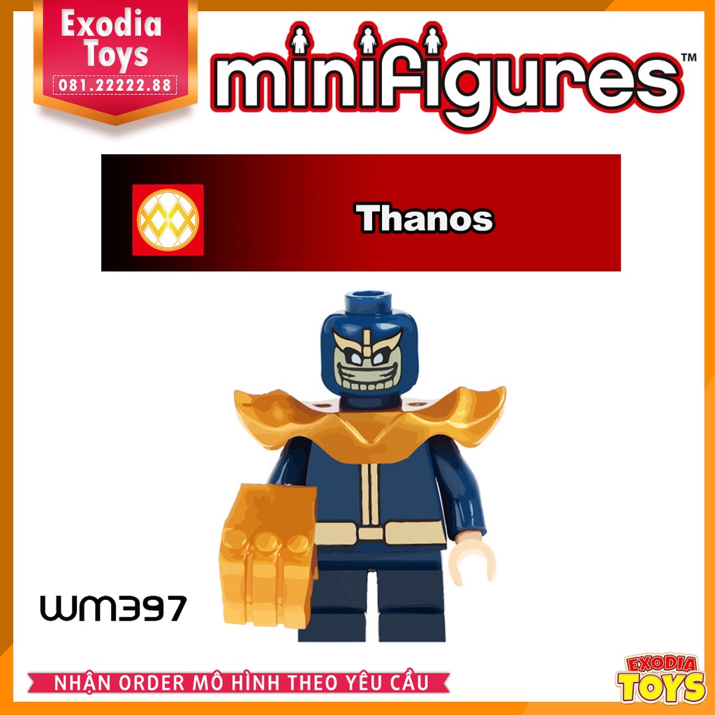 Xếp hình minifigure nhân vật siêu anh hùng Marvel + DC - Đồ Chơi Lắp Ghép Sáng Tạo - WM6014