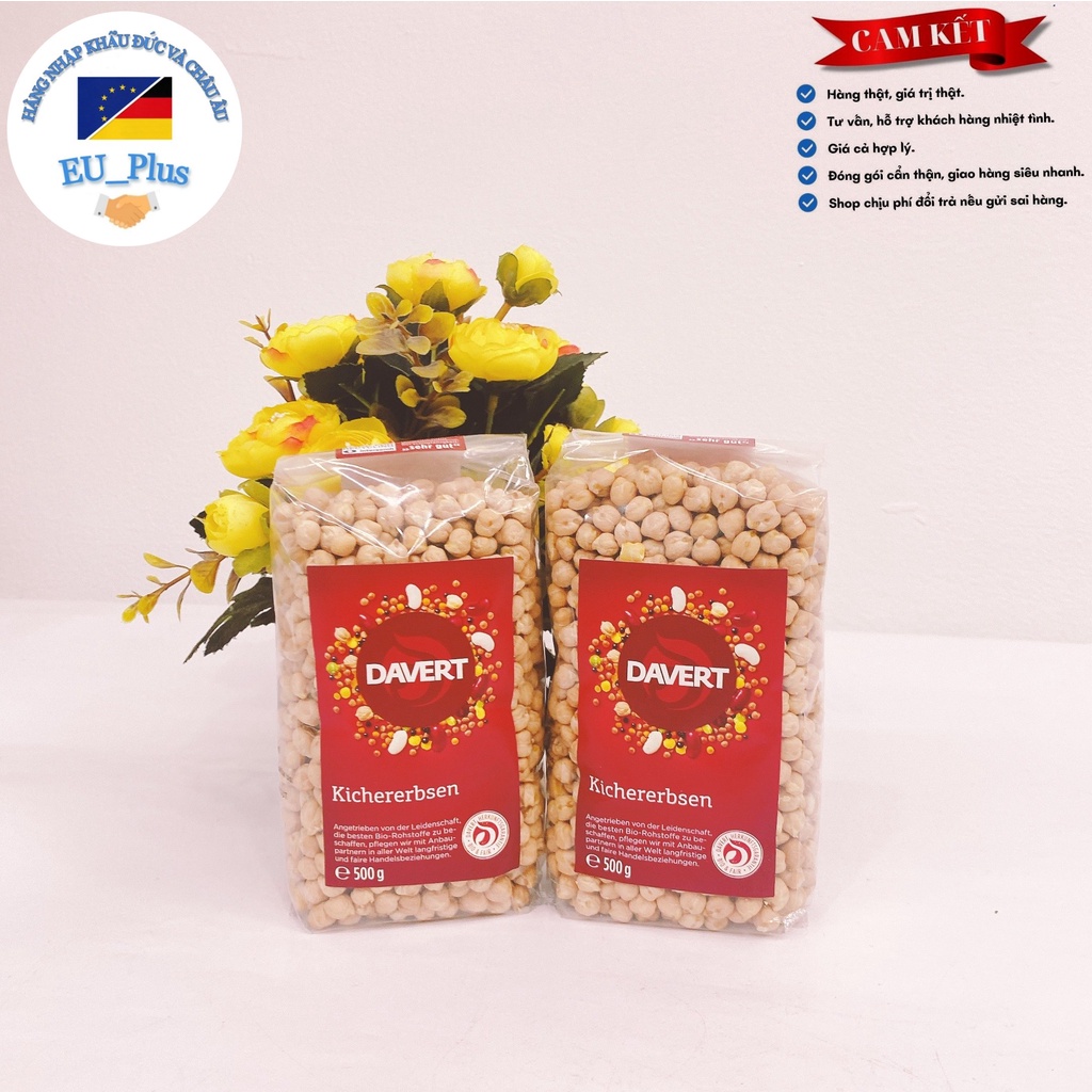 [ HÀNG ĐỨC] Hạt đậu gà hữu cơ Davert 500g