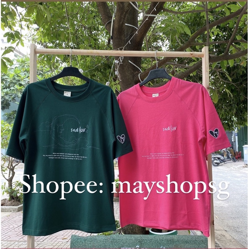 Áo Thun SADBOIZ SADLUV Full Tag form rộng unisex MAY SHOP