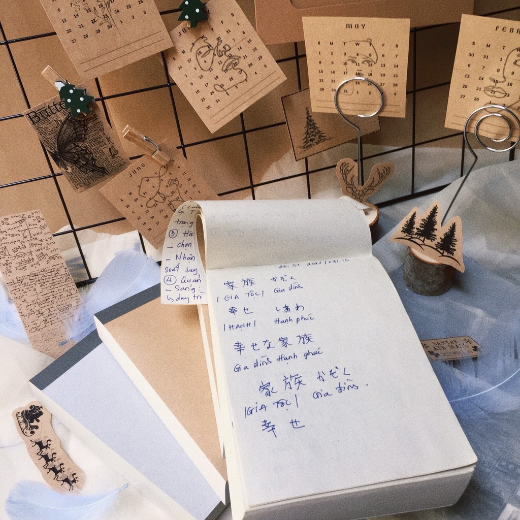 Tập ghi chú 400 trang Muji  - giấy trơn - không lem