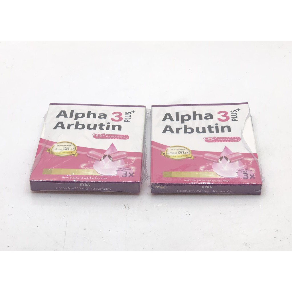 Viên Kích Trắng Thái Lan Alpha Arbutin 3 Plus+ Hộp 10 Viên