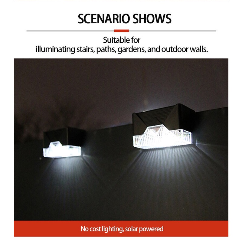 Mới Đèn LED Năng Lượng Mặt Trời Chống Thấm Nước Chiếu Sáng Lối Đi Sân Vườn