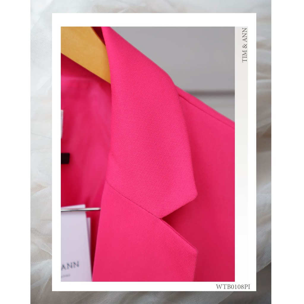 Áo Blazer 2 Lớp Nữ - Áo Vest Nữ Suông Hồng 0108PI - Áo Khoác Nữ - Thời Trang Nữ Tim & Ann | BigBuy360 - bigbuy360.vn