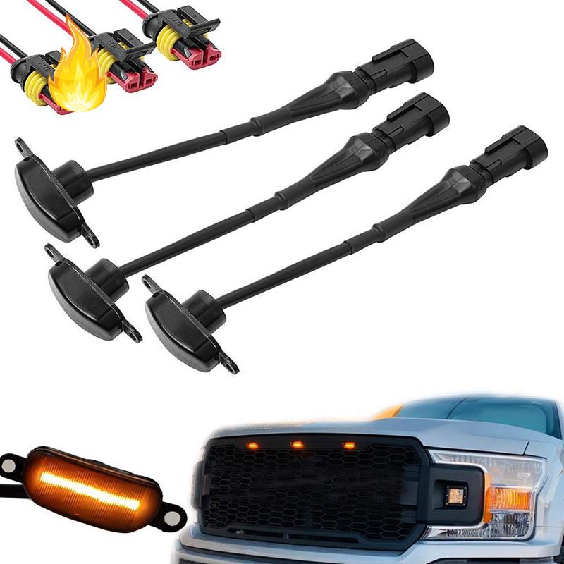 Set 3 Đèn Led Gắn Phía Trước Xe 2004-2019 Ford F150 Raptor F250