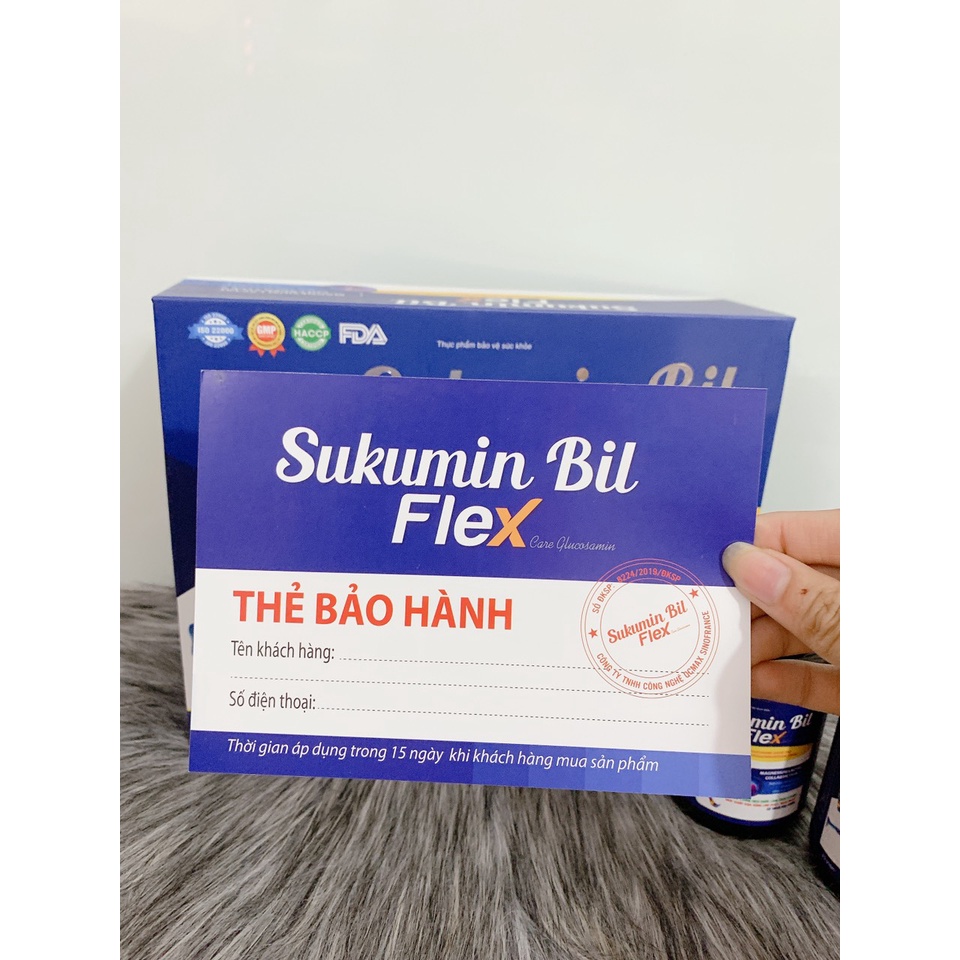 Viên Uống Sụn Vi Cá Mập Sukumin Bil- Flex Care Glucosamin - Giảm đau nhức xương khớp, Tăng Cường Dịch Khớp
