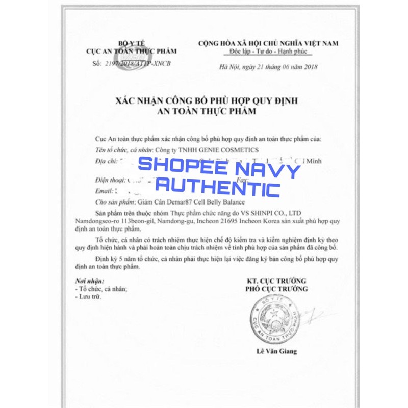 Giảm cân derma87 cell belly Balance tan mỡ bụng genie | BigBuy360 - bigbuy360.vn