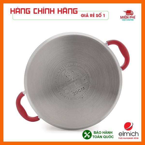 Bộ nồi inox Smartcook 3 chiếc size 16cm, 20cm, 24cm, bộ nồi elmich cao cấp, bảo hành 2 năm.