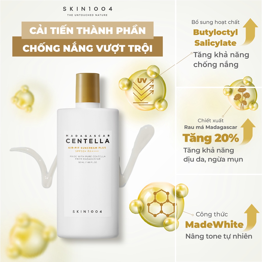 ✅[NHẬP KHẨU] Kem Chống Nắng Skin1004 Madagascar Centella Air-Fit Suncream Plus 50ML