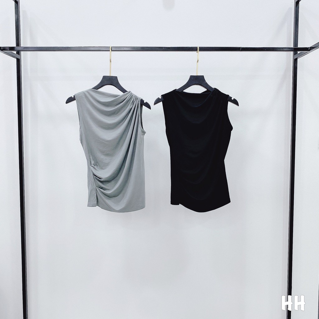 Aó phông nhúm chất cotton co dãn, áo dúm eo sang trọng - A53 | BigBuy360 - bigbuy360.vn