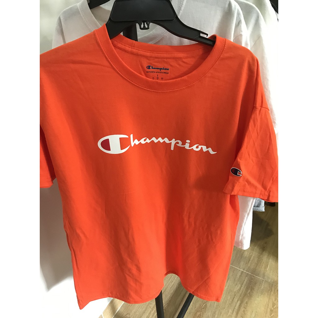 ÁO THUN CHAMPION® GRAPHIC TEE ORANGE - 100% AUTHENTIC chính hãng Mỹ