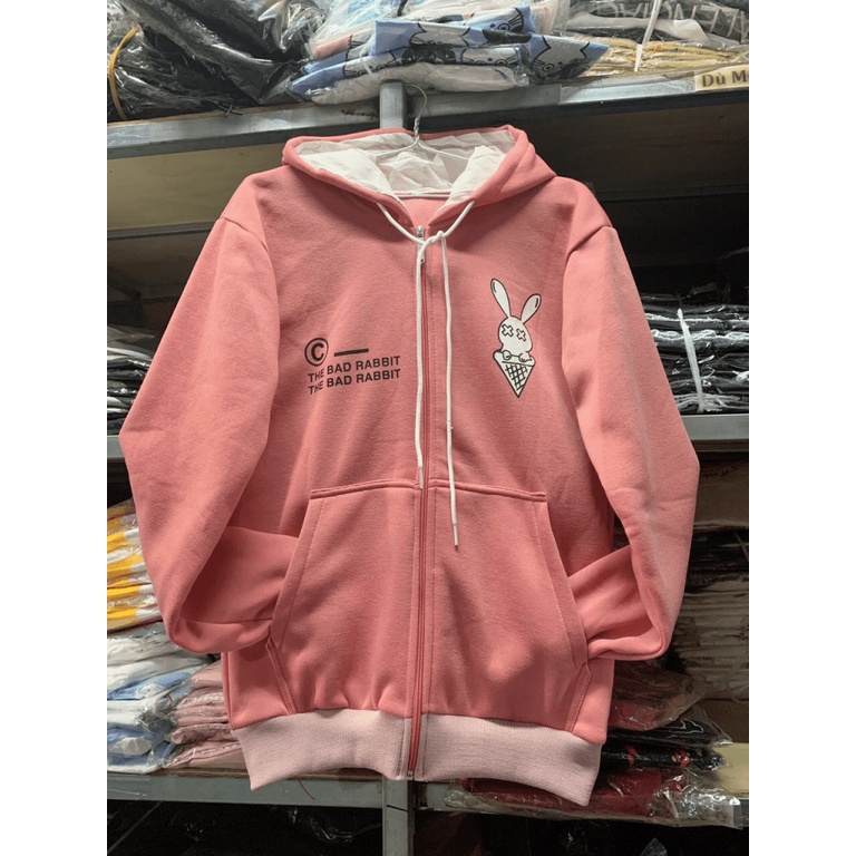 Áo khoác nữ Hoodie áo khoác nỉ form rộng Khóa Dây Kéo Chất Liệu Thun NỈ Ngoại TP [NewUnisex]