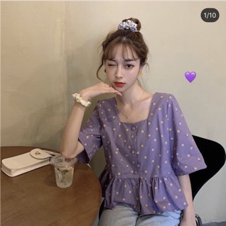 Áo hoa + 2% phí shopee