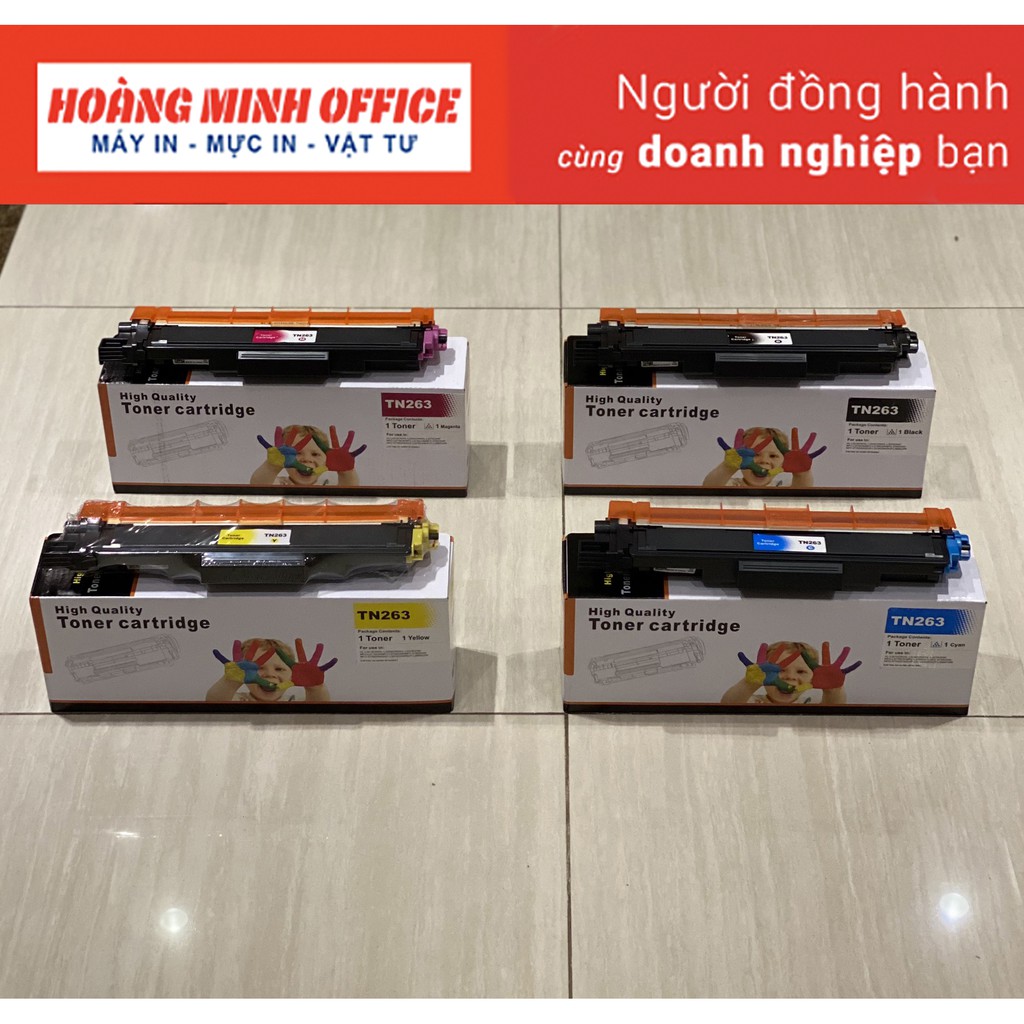 4 Hộp Mực Màu TN263| Máy HL-L3230Cdn, L3210Cdn, L3270Cdw/ DCP-L3551Cdw, L3550Cdw/ MFC-L3710Cdw,L3735Cdn,L3745Cdw, L3750
