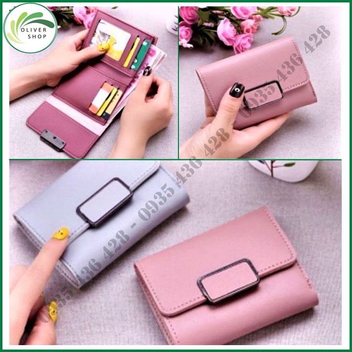 ⚡RẺ VÔ ĐỊCH⚡ Ví Nữ Cầm Tay Khóa Vuông Siêu Đẹp - Siêu Dễ Thương - Phù Hợp Với Mọi Sự Kiện