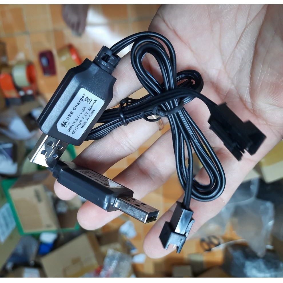 Cáp sạc 7.4V SM 3P dùng cho xe mô hình điều khiển đồ chơi trẻ em