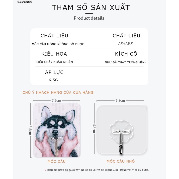 Móc treo đồ dán tường có giác hút tiện lợi cho nhà bếp