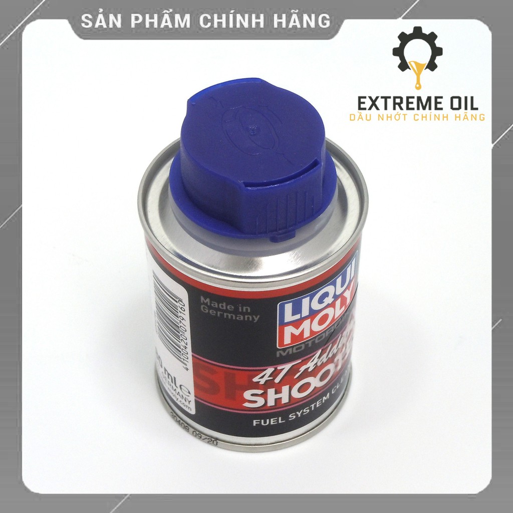 Dung dịch vệ sinh buồng đốt Liqui Moly 4T Additive Shooter Carbon Cleaner, dung dịch vệ sinh kim phun xe máy