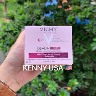 Kem Dưỡng Tái Tạo Da Ban Đêm VICHY Idealia Night - 50mL ( Dòng Mới )