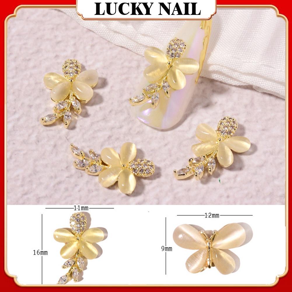Charm nơ nail gắn móng, Charm nơ trang trí móng cao cấp
