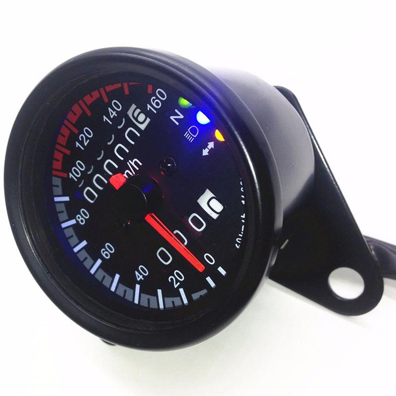 MG Đèn nền LED Tín hiệu Xe máy Công tơ mét Đồng hồ đo tốc độ Cafe Racer KM / H